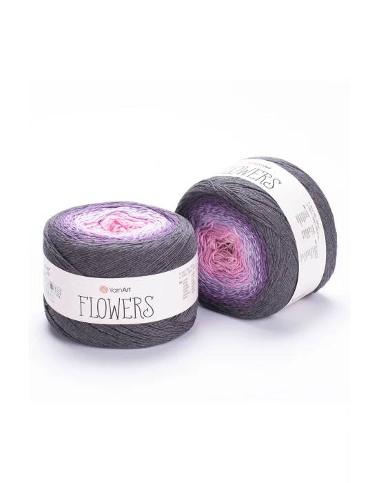 Flowers Ebruli El Örgü Ipi Ebruli-276