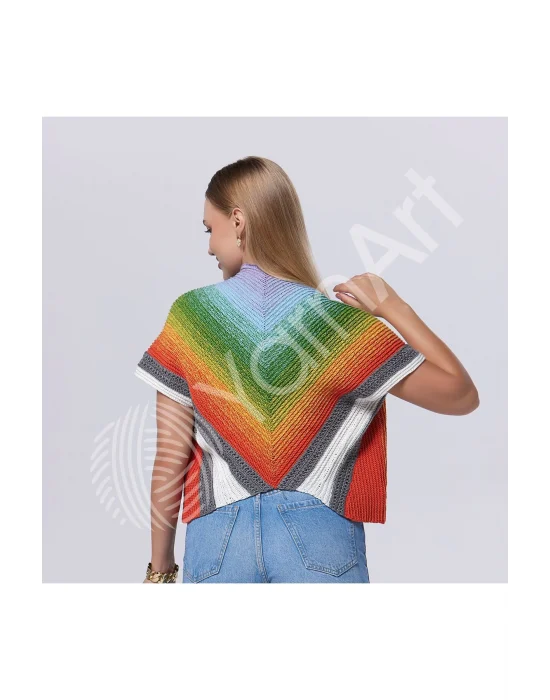 Flowers Ebruli El Örgü Ipi Ebruli-276