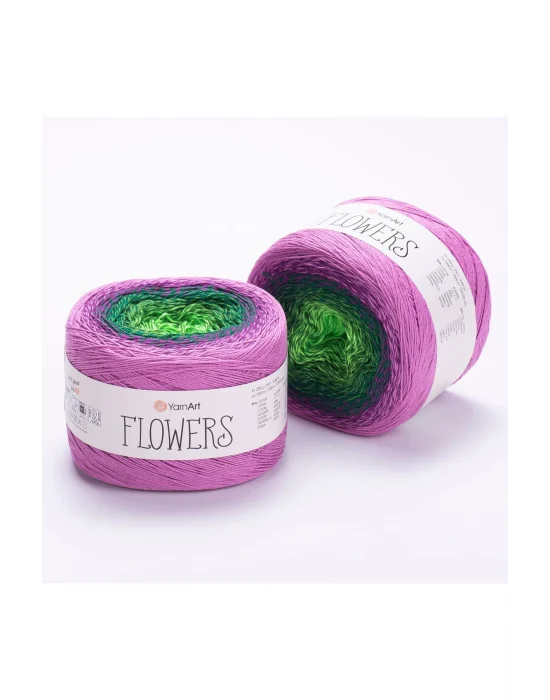 Flowers Ebruli El Örgü Ipi Ebruli-313