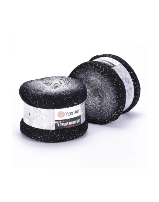 Flowers Moonlıght - Simli Ebruli El Örgü -3253