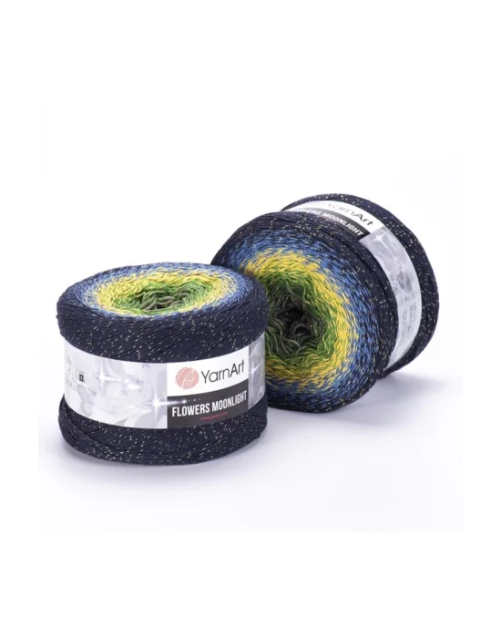 Flowers Moonlıght - Simli Ebruli El Örgü Ebruli-3250