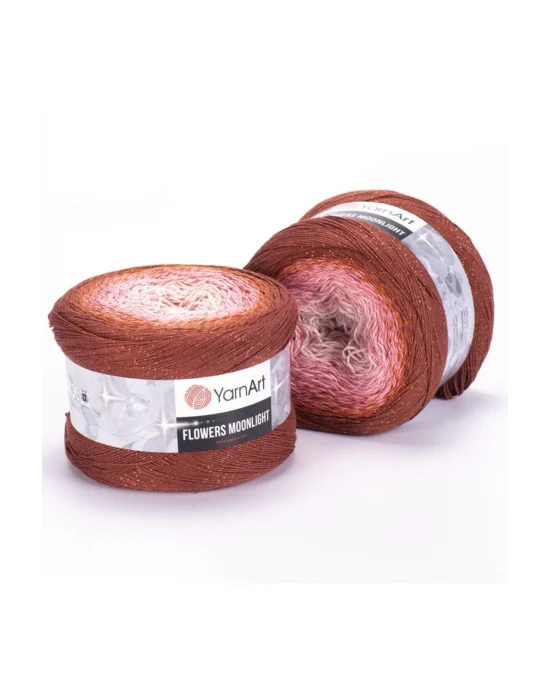 Flowers Moonlıght - Simli Ebruli El Örgü -3288