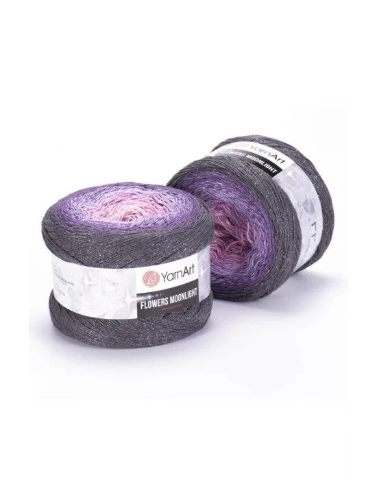 Flowers Moonlıght - Simli El Örgü Ebruli-3276