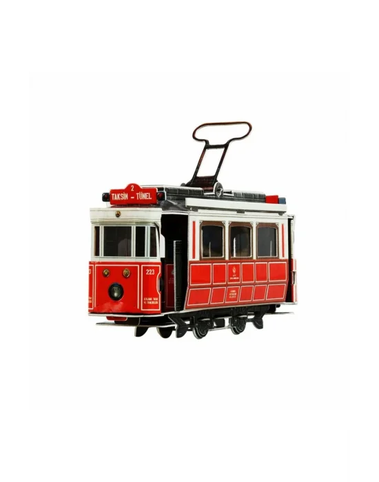 Nostaljik Tren (BEYAZ KUTU) 3d Karton Puzzle Yapboz