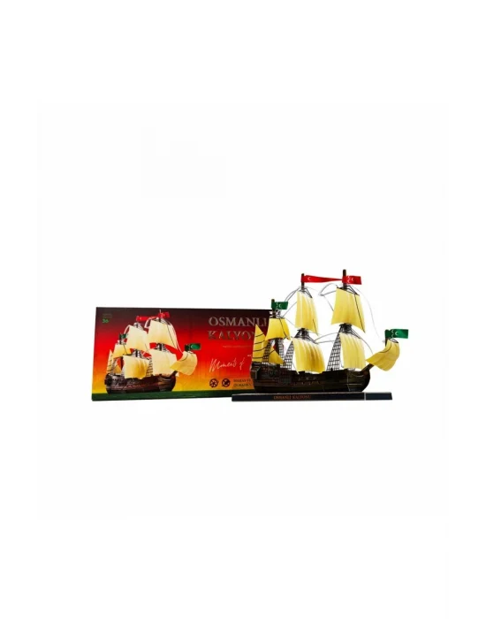 Osmanlı Savaş Gemisi 3d Karton Maket Puzzle Hediyelik Yapboz