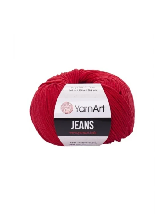 Jeans Amigurumi Örgü Ipi 5li Paket 90 Kırmızı Amigurimi Bebek Ipi