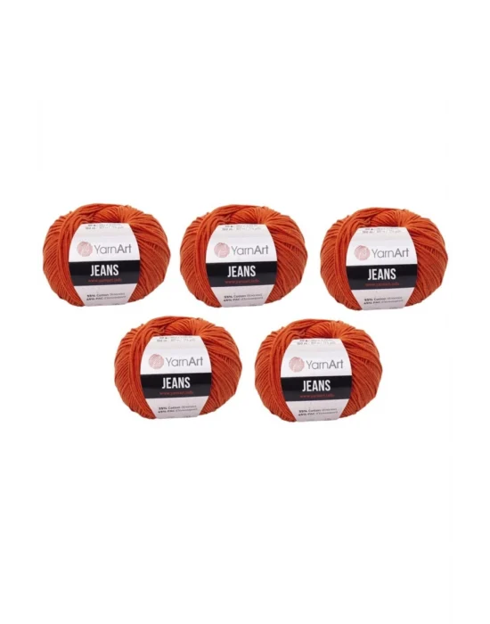 Jeans Amigurumi Örgü Ipi 5li Paket 85 Kiremit Amigurimi Bebek Ipi