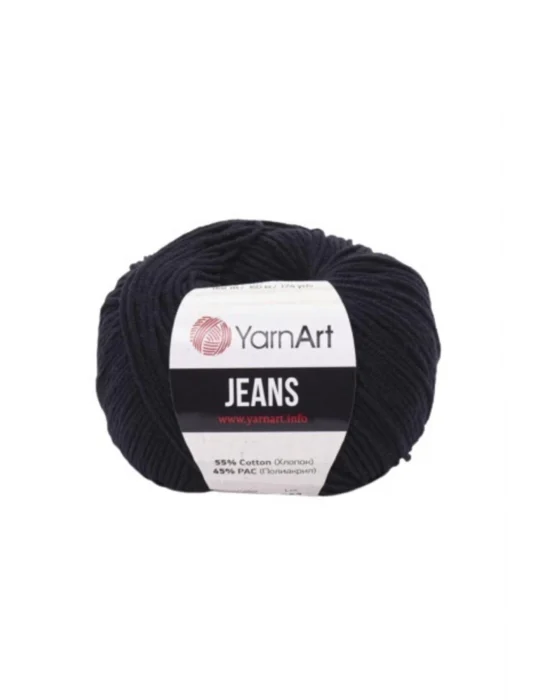 Jeans Amigurumi Örgü Ipi 5li Paket 53 Siyah Renk Amigurimi Bebek Ipi