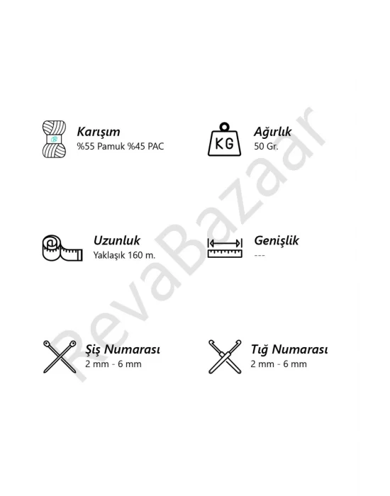 Yarn Art Jeans 63 Amigurumi İpi - Punch İpi - Örgü ipi - Yarnart