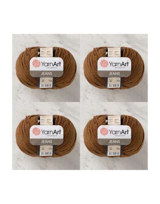 Jeans 40 4lü Paket Amigurimi Bebek Ipi