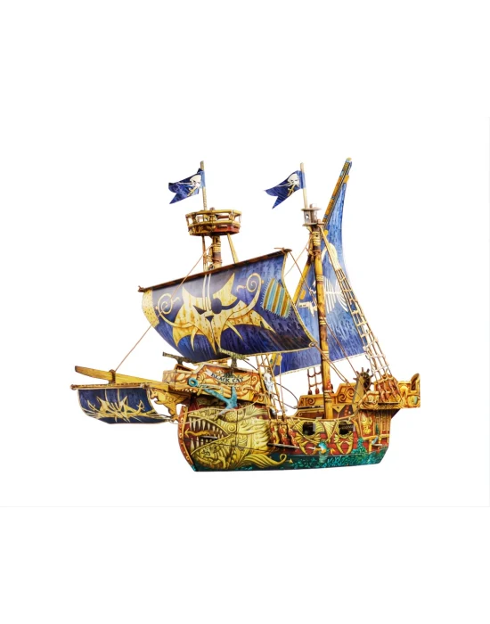 Korsan Gemisi 3D Karton Maket Puzzle Hediyelik Yapboz