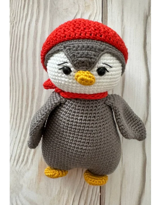 Amigurumi El Örgüsü Oyuncak Penguen