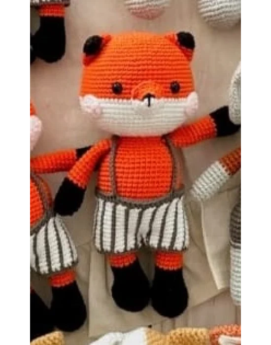Amigurumi El Örgüsü Oyuncak Tilki