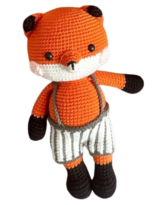 Amigurumi El Örgüsü Oyuncak Tilki
