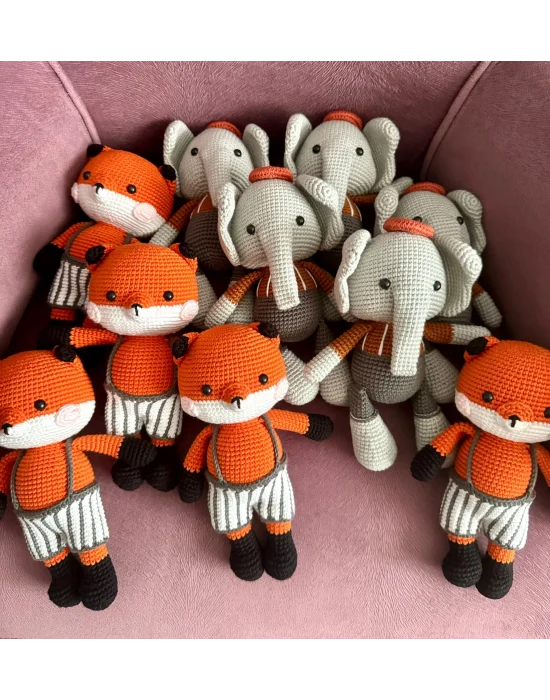 Amigurumi El Örgüsü Oyuncak Tilki