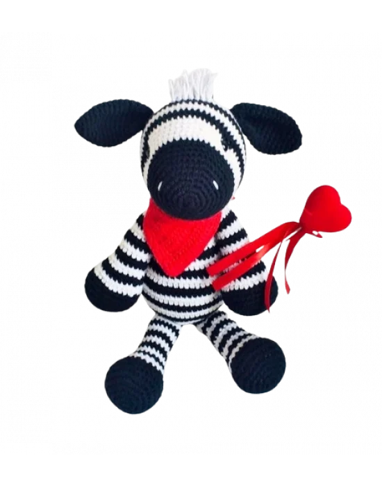 Amigurumi El Örgüsü Oyuncak Zebra