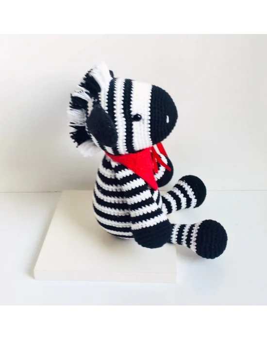 Amigurumi El Örgüsü Oyuncak Zebra