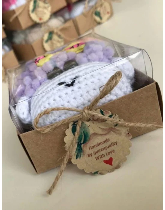 Amigurumi El Örgüsü Sevimli Kuzucuk Kafası Anahtarlıklar(Tek Fiyatıdır)