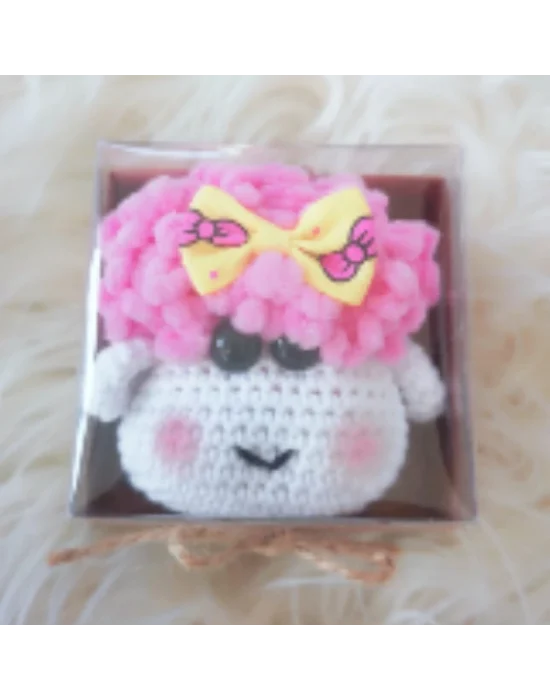 Amigurumi El Örgüsü Sevimli Kuzucuk Kafası Anahtarlıklar(Tek Fiyatıdır)