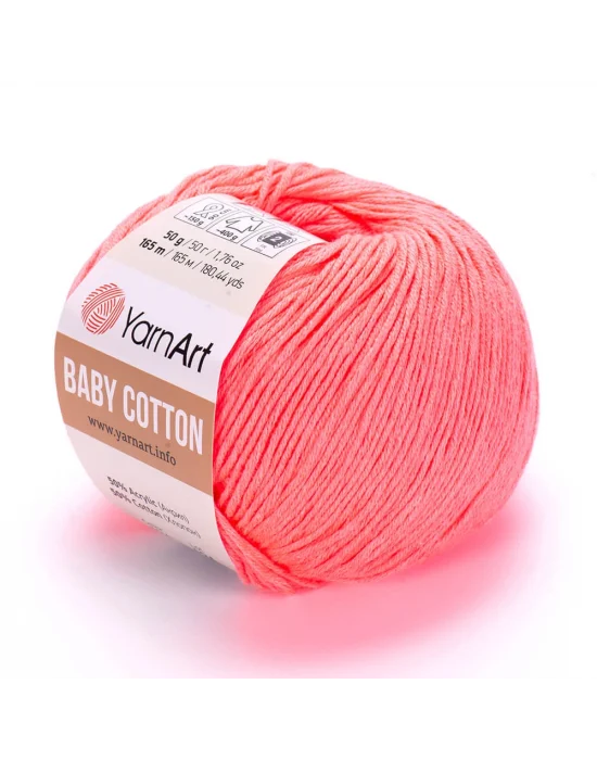 Baby Cotton - Bebek El Örgü Ipi Açık Somon-424