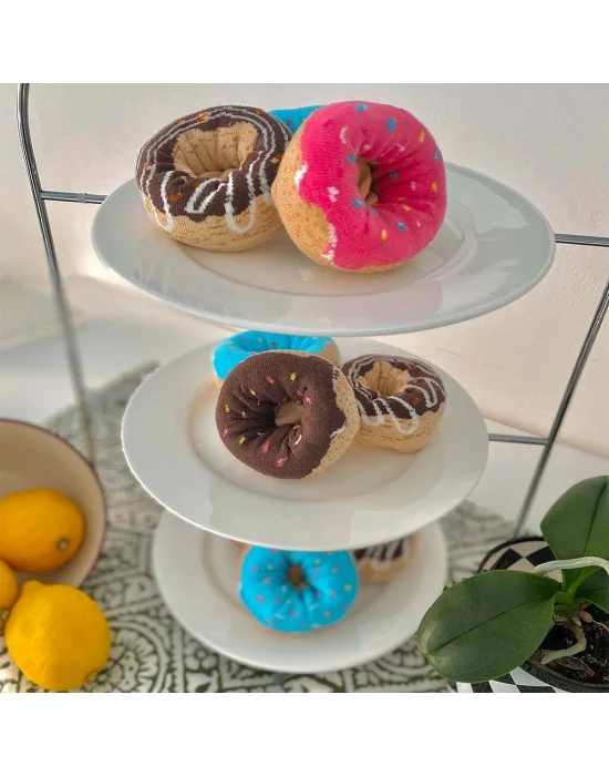 Chocolate Caramel Donut Çorap