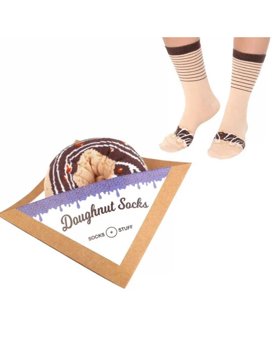 Chocolate Caramel Donut Çorap