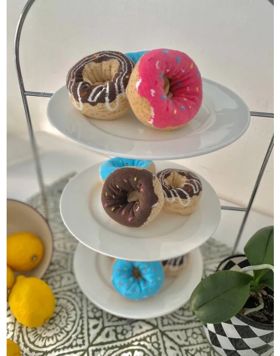 Chocolate Caramel Donut Çorap