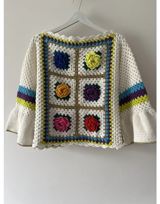 Sipraişe göre Üretilm El Örgüsü Bluz