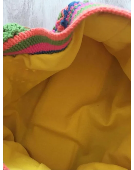 El Örgüsü Çanta,Kare Motifli Çanta,Kadın Çanta,Omuz Çanta,El Yapımı Örme Çanta