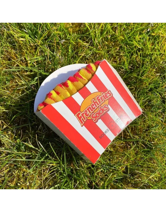 Fries Çorap,Patates Kızartması Şeklinde Hediyelik Çorap