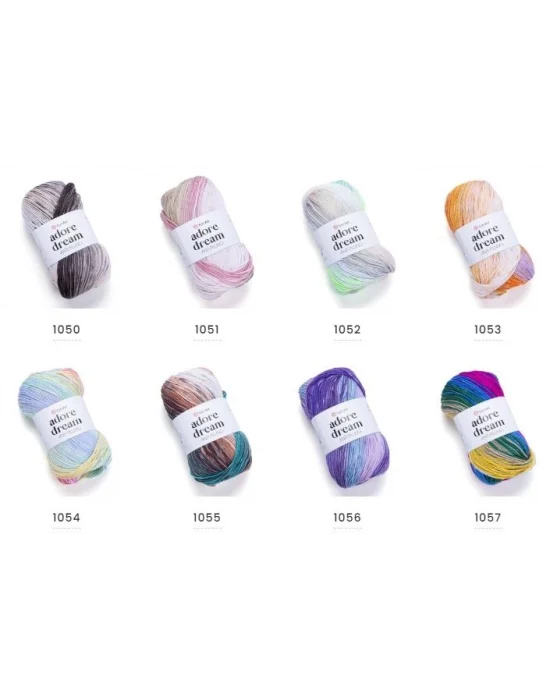 Yarn Art Adore Dream El Örgü İpi No:1053 Ebruli