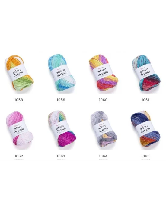 Yarn Art Adore Dream El Örgü İpi No:1053 Ebruli