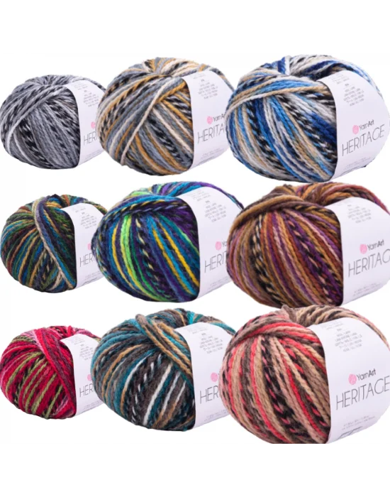 Yarn Art Heritage El Örgü İpi Ebruli No:338