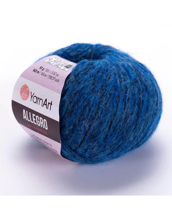 Yarn Art Allegro 709 Koyu Mavi Melanj El Örgü İpi