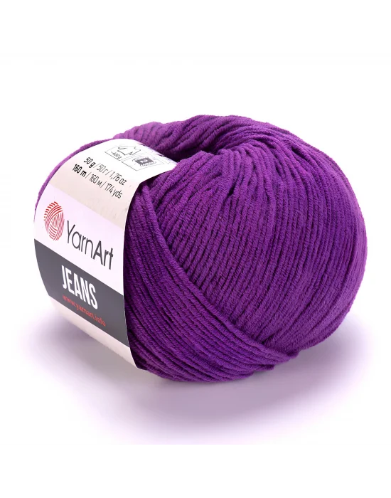 Yarn Art Jeans 50 Mor Amigurumi Örgü İpi Hırka Örgü İpi Bebek İpi Punch İpi