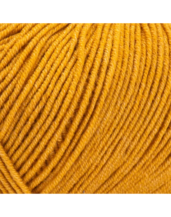 Yarn Art Jeans Amigurumi Örgü İpi 84 Hardal Renk Hırka Örgü İpi Bebek İpi Punch İpi 3lü Paket