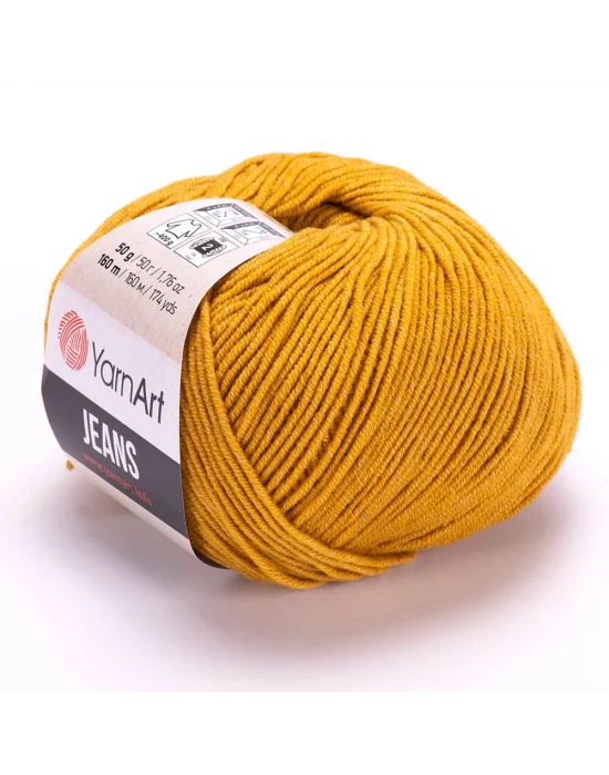 Yarn Art Jeans Amigurumi Örgü İpi 84 Hardal Renk Hırka Örgü İpi Bebek İpi Punch İpi 3lü Paket