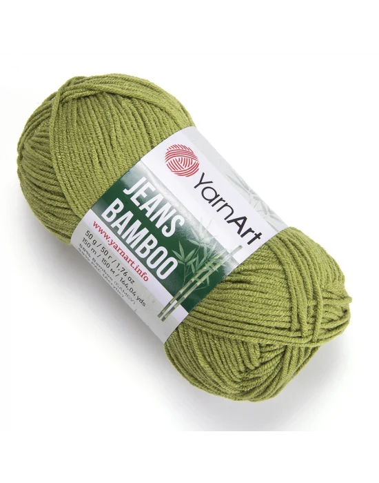 Yarn Art Jeans Bamboo El Örgü İpi,Yeşil-137