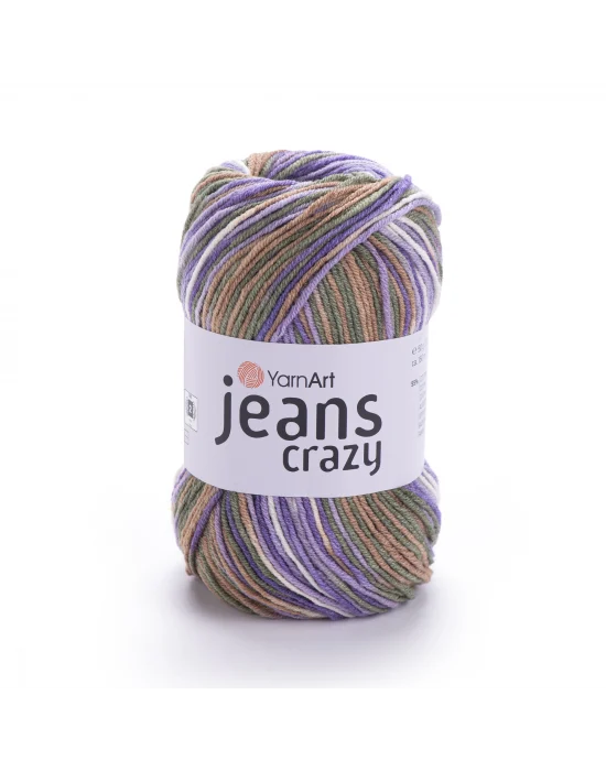 Yarn Art Jeans Crazy Ebruli El Örgü İpi Ebruli 7207