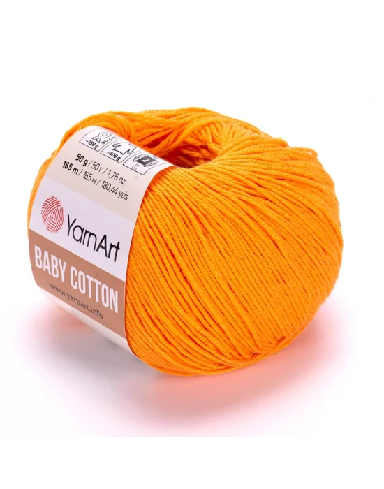 Yarnart Baby Cotton - Bebek El Örgü Ipi Açık Turuncu-425