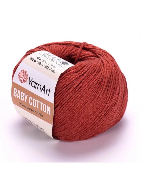 Yarnart Baby Cotton - Bebek El Örgü Ipi Koyu Kiremit -429