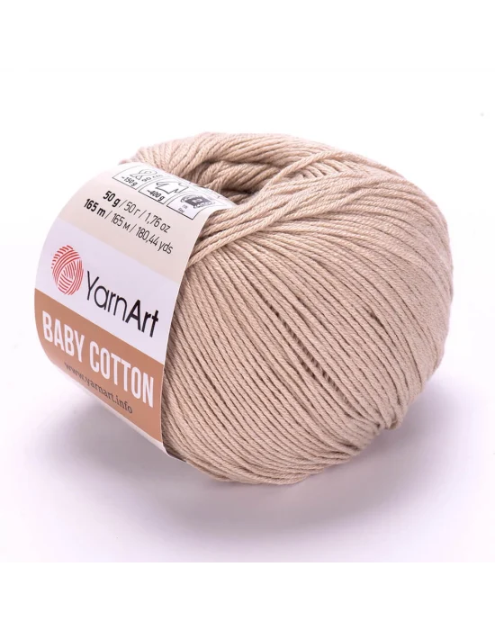 Yarnart Baby Cotton - Bebek El Örgü Ipi Koyu Krem-403