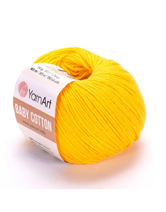 Yarnart Baby Cotton - Bebek El Örgü Ipi Koyu Sarı-432