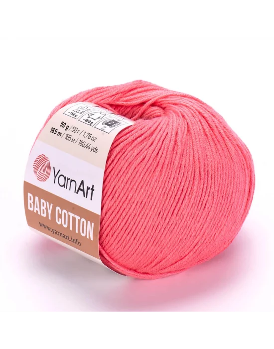 Yarnart Baby Cotton - Bebek El Örgü Ipi Somon-420