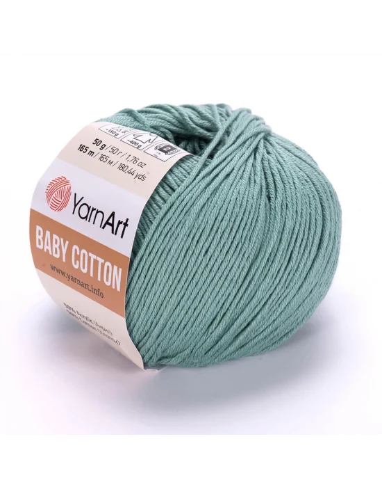 Yarnart Baby Cotton - Bebek El Örgü Ipi Su Yeşili 439