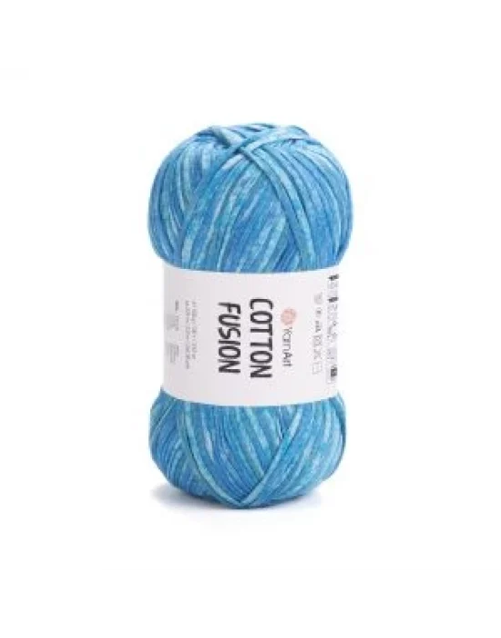 YarnArt Cotton Fusion El Örgü İpi – 100g 225m | %100 Pamuk, Hafif ve Yumuşak Doku | Yazlık Bluz, Çanta ve Aksesuar İçin İdeal