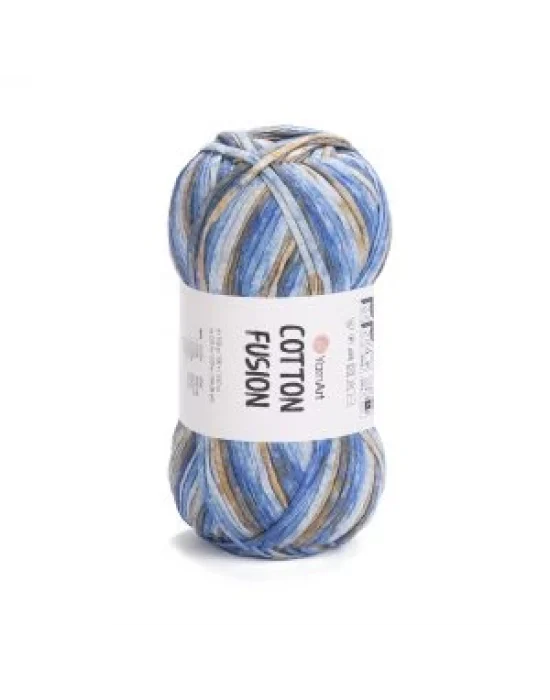 YarnArt Cotton Fusion El Örgü İpi – 100g 225m | %100 Pamuk, Hafif ve Yumuşak Doku | Yazlık Bluz, Çanta ve Aksesuar İçin İdeal
