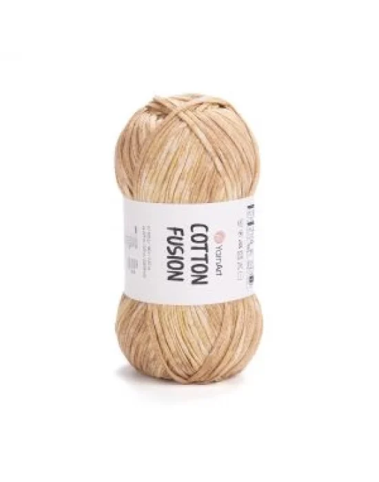 YarnArt Cotton Fusion El Örgü İpi – 100g 225m | %100 Pamuk, Hafif ve Yumuşak Doku | Yazlık Bluz, Çanta ve Aksesuar İçin İdeal
