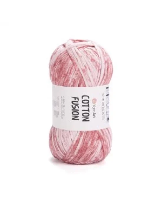 YarnArt Cotton Fusion El Örgü İpi – 100g 225m | %100 Pamuk, Hafif ve Yumuşak Doku | Yazlık Bluz, Çanta ve Aksesuar İçin İdeal