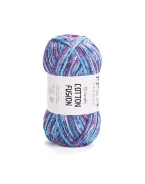 YarnArt Cotton Fusion El Örgü İpi – 100g 225m | %100 Pamuk, Hafif ve Yumuşak Doku | Yazlık Bluz, Çanta ve Aksesuar İçin İdeal
